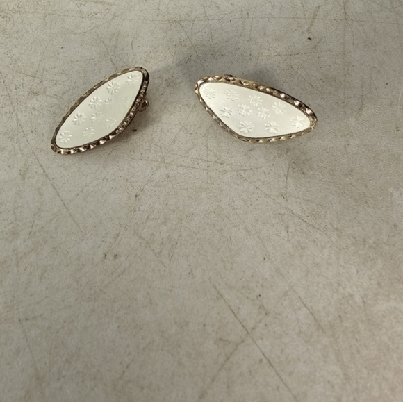 Sterling Silver and enamel clip on earrings by Hans Myrhe‎ - Picture 4 of 10